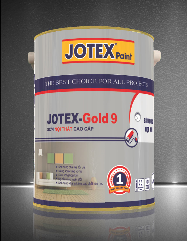 Jotex-Gold 9 Sơn nội thất siêu bóng hợp kim cao cấp